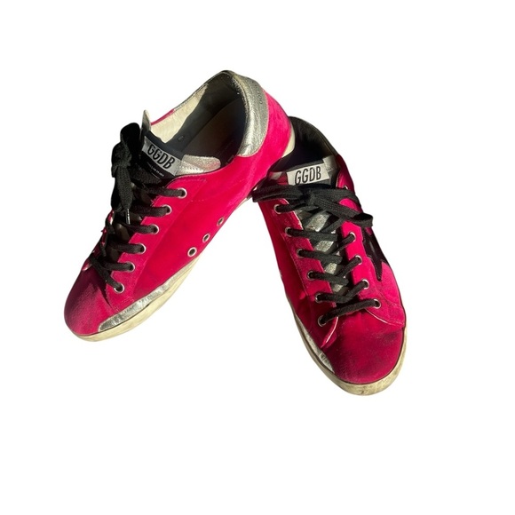 Golden Goose Superstar Sneakers Fuchsia Pink Black Star – Women’s Size 9 - Picture 1 of 10